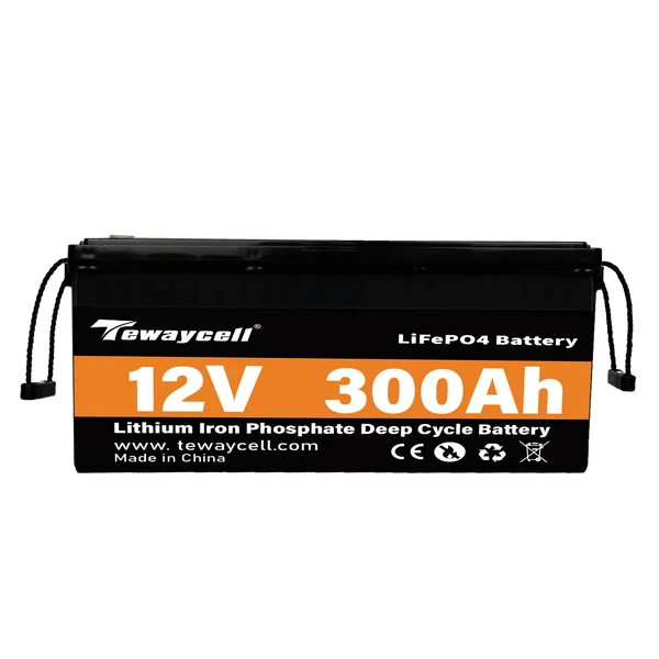 Tewaycell 12V 300AH LiFePO4 Battery Built-in Samrt 200A BMS With Bluetooth, Active Balancer