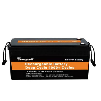 Tewaycell 12V 300AH LiFePO4 Battery Built-in Samrt 200A BMS With Bluetooth, Active Balancer