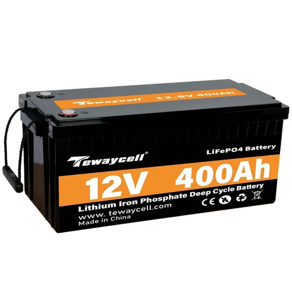 Tewaycell 12V 400AH LiFePO4 Battery Built-in Samrt BMS With Bluetooth