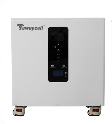 Tewaycell 51.2V 314Ah 16kWh All-in-One Energy Storage System LiFePO4 Battery with 10kW Three-Phase Hybrid Inverter, Smart BMS, MPPT & Active Equalization