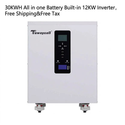 51.2V 587Ah 30kWh  LiFePO4 Battery Three Phase All-in-One Energy Storage System AC380V with 12kW Hybrid Inverter