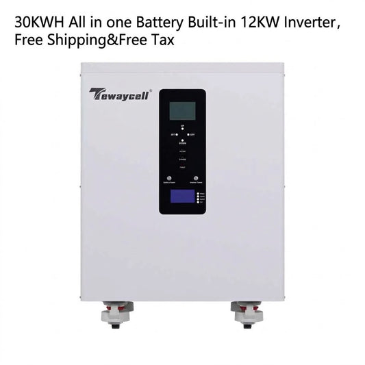 51.2V 587Ah 30kWh Hithium LiFePO4 Three Phase All-in-One Energy Storage System AC380V with 12kW Hybrid Inverter