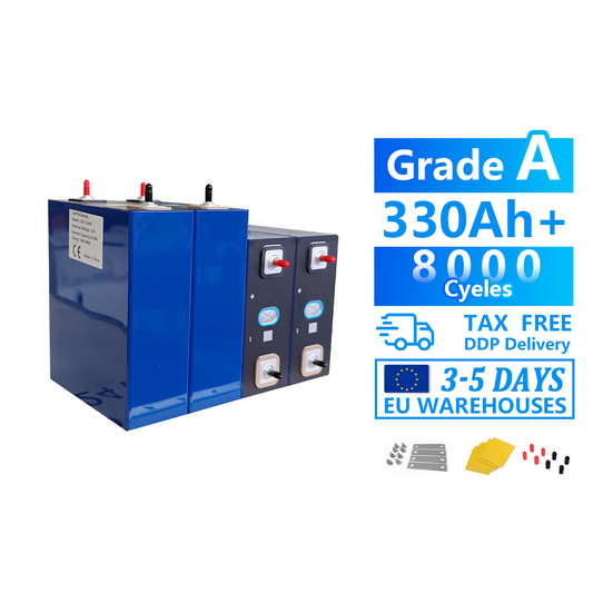 DEJIN 314Ah LiFePO4 Battery Cells - Brand New Grade A+ with QR Code