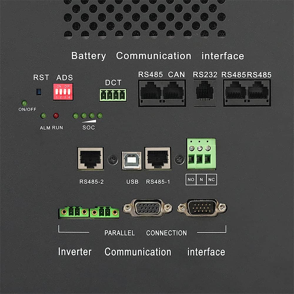 USA Stock Tewaycell 51.2V 300Ah 15Kwh All in One LiFePO4 Battery Built-in 5kw Hybrid Off-grid 110V/120V Inverter