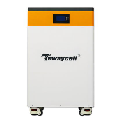 Tewaycell 10KWh LiFePO4 Battery 51.2V 48V 200Ah Mobile ESS with Active Balancer for Home Solar Energy