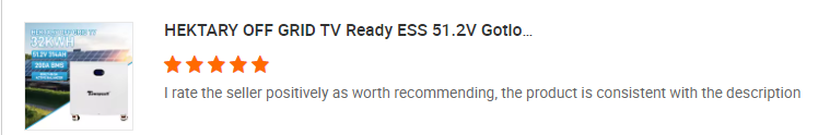 Customer review screenshot