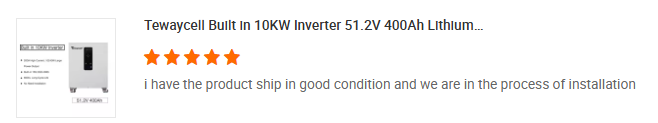 Customer review screenshot